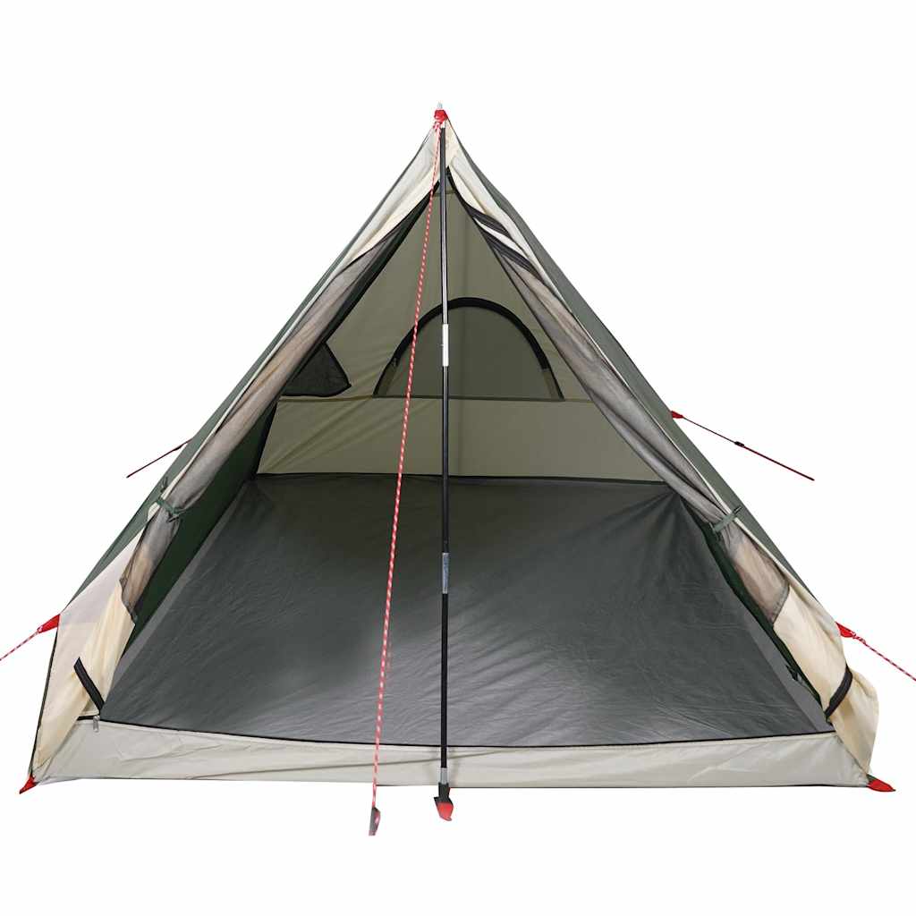 Tente cale de camping 2 personnes verte imperméable