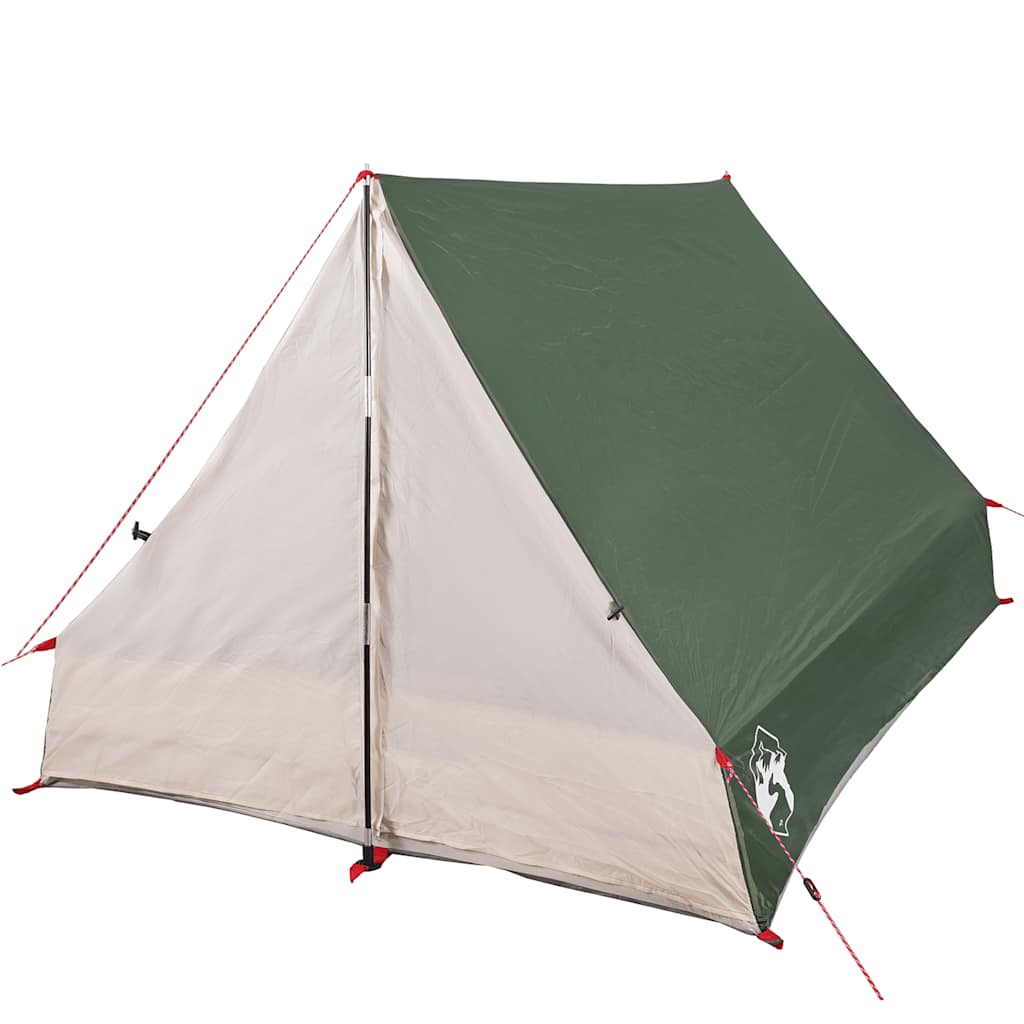 Tente cale de camping 2 personnes verte imperméable