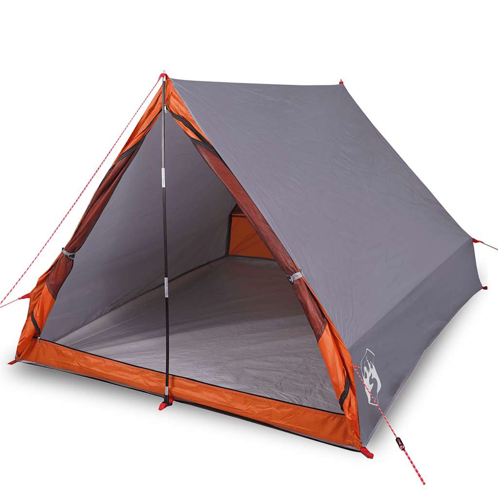 Tente de camping forme A 2 personnes grise imperméable