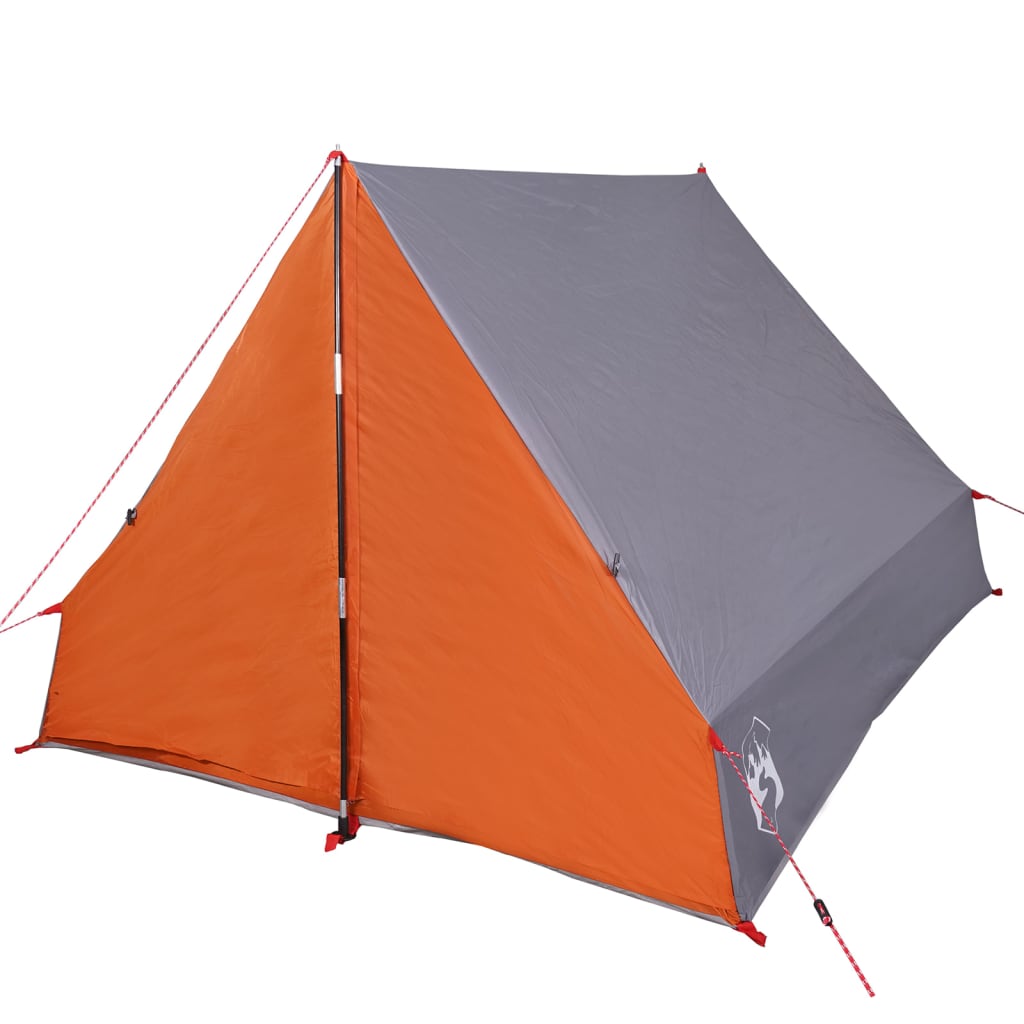 Tente de camping forme A 2 personnes grise imperméable