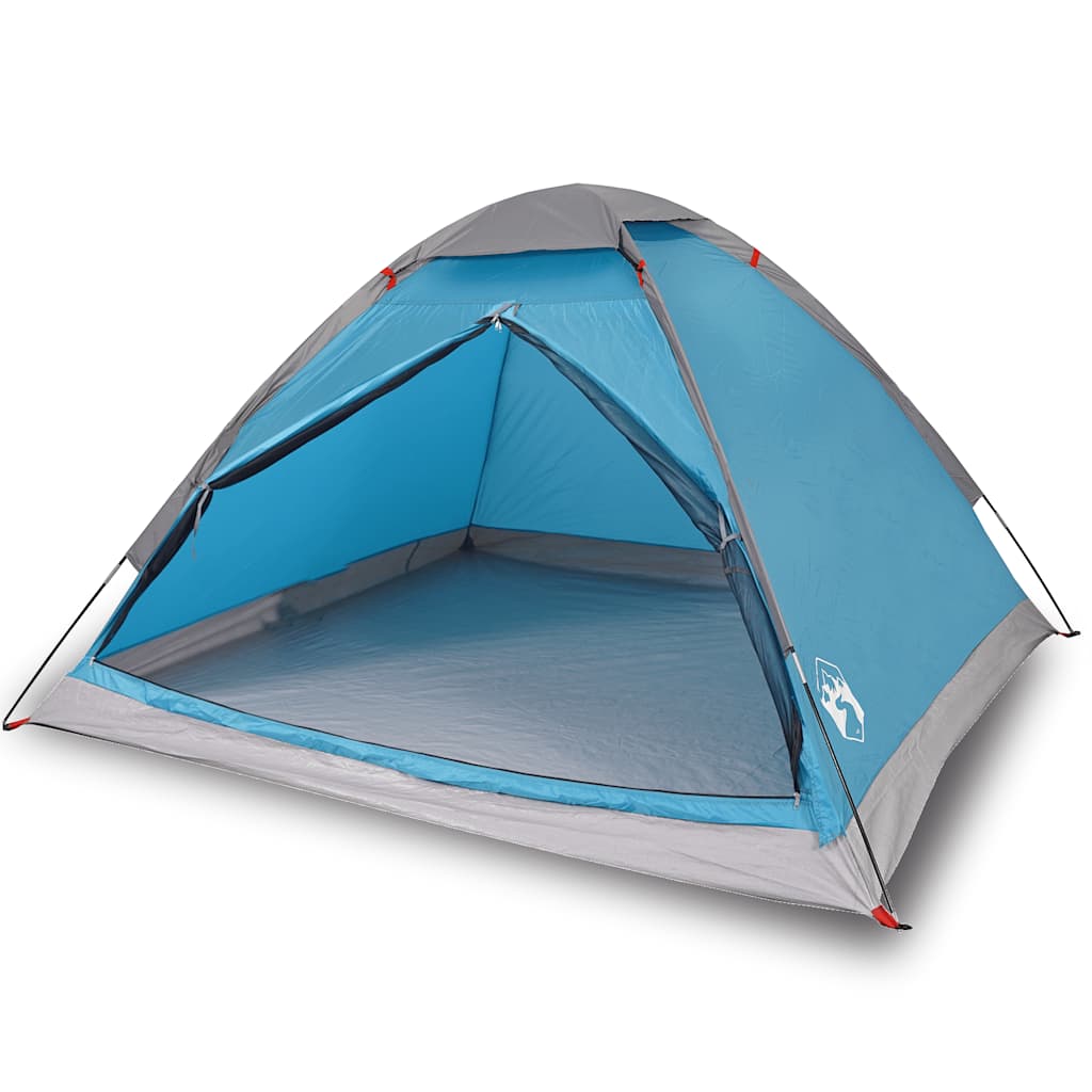 Tente de camping dôme 2 personnes bleue imperméable