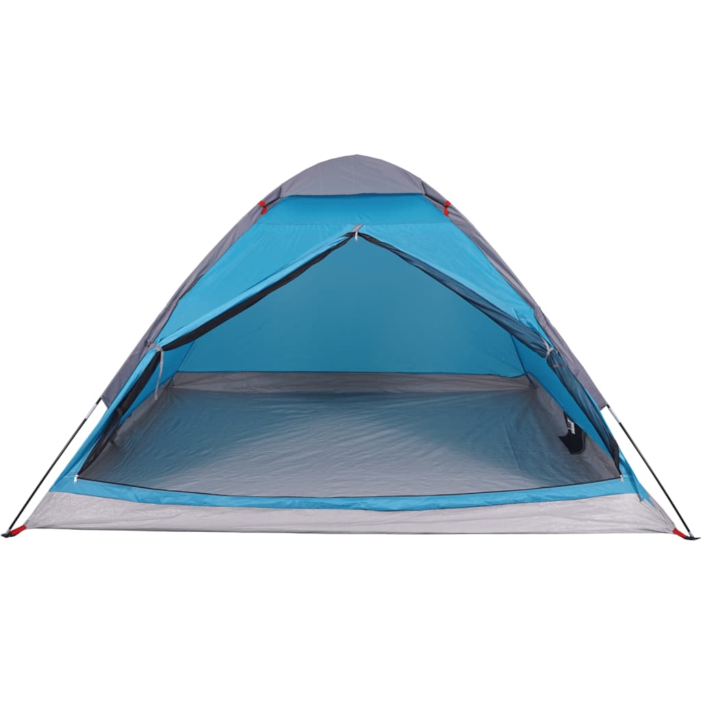 Tente de camping dôme 2 personnes bleue imperméable