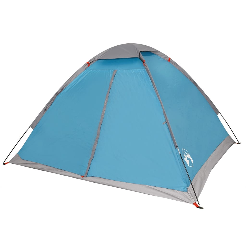 Tente de camping dôme 2 personnes bleue imperméable