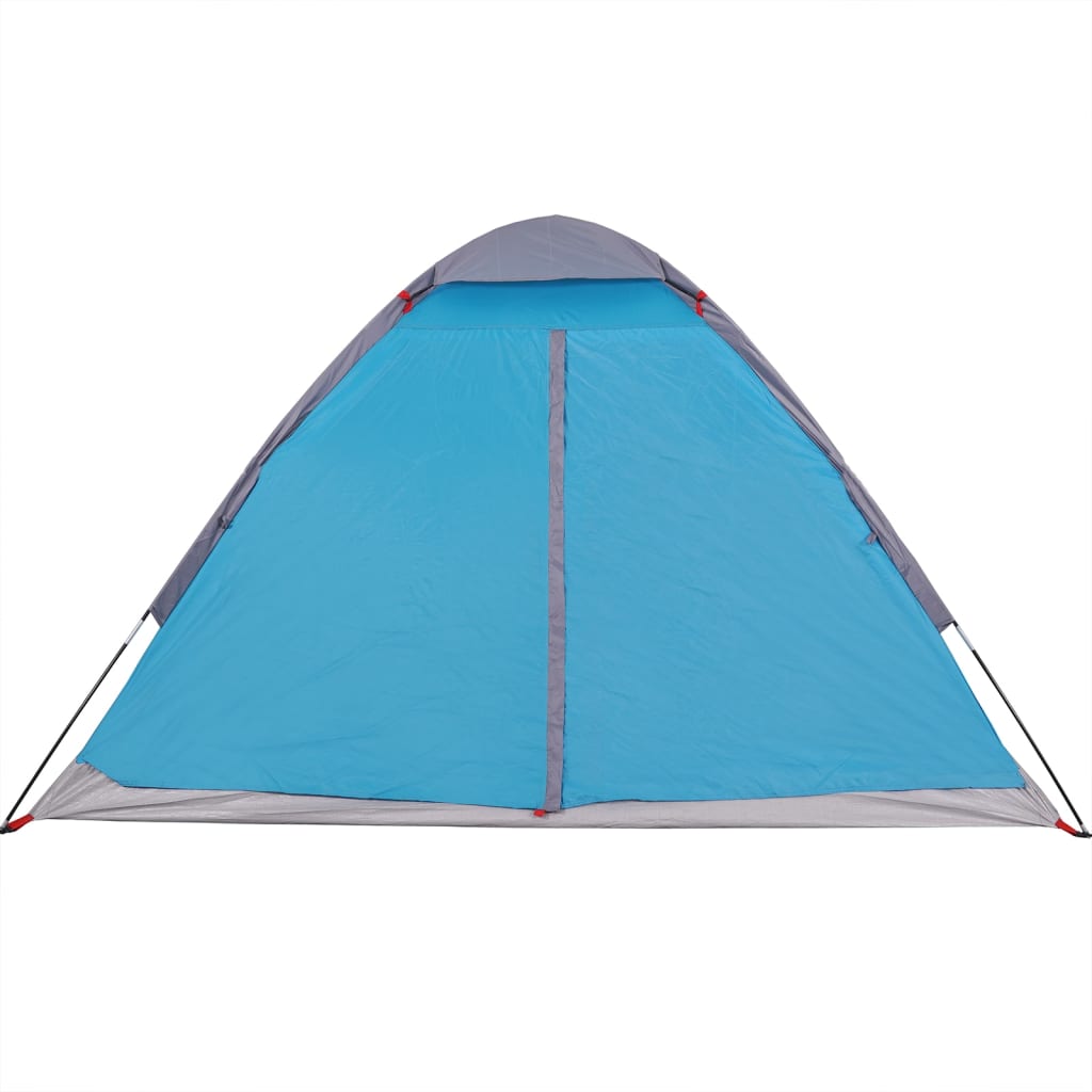 Tente de camping dôme 2 personnes bleue imperméable