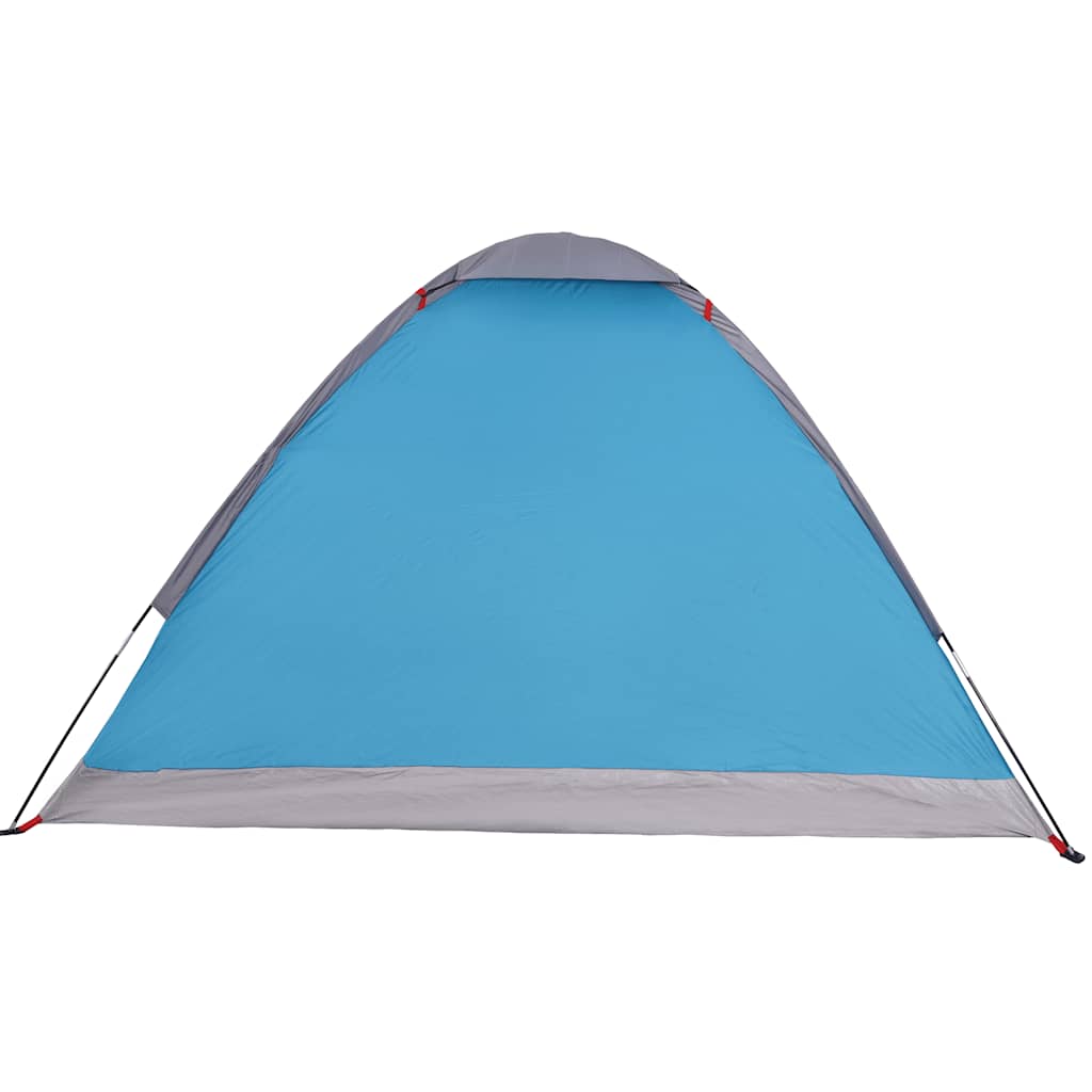 Tente de camping dôme 2 personnes bleue imperméable