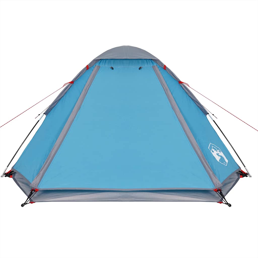 Tente de camping dôme 2 personnes bleue imperméable