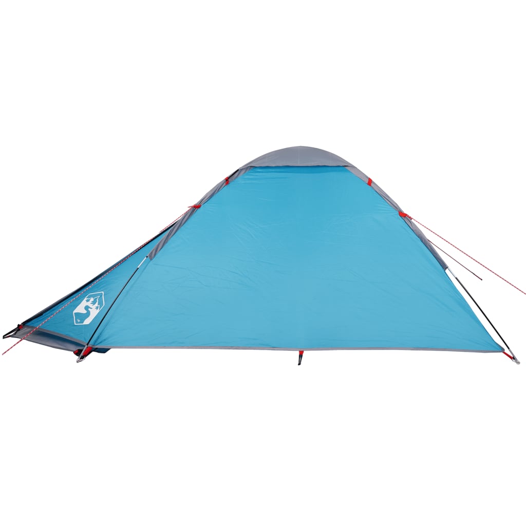 Tente de camping dôme 2 personnes bleue imperméable