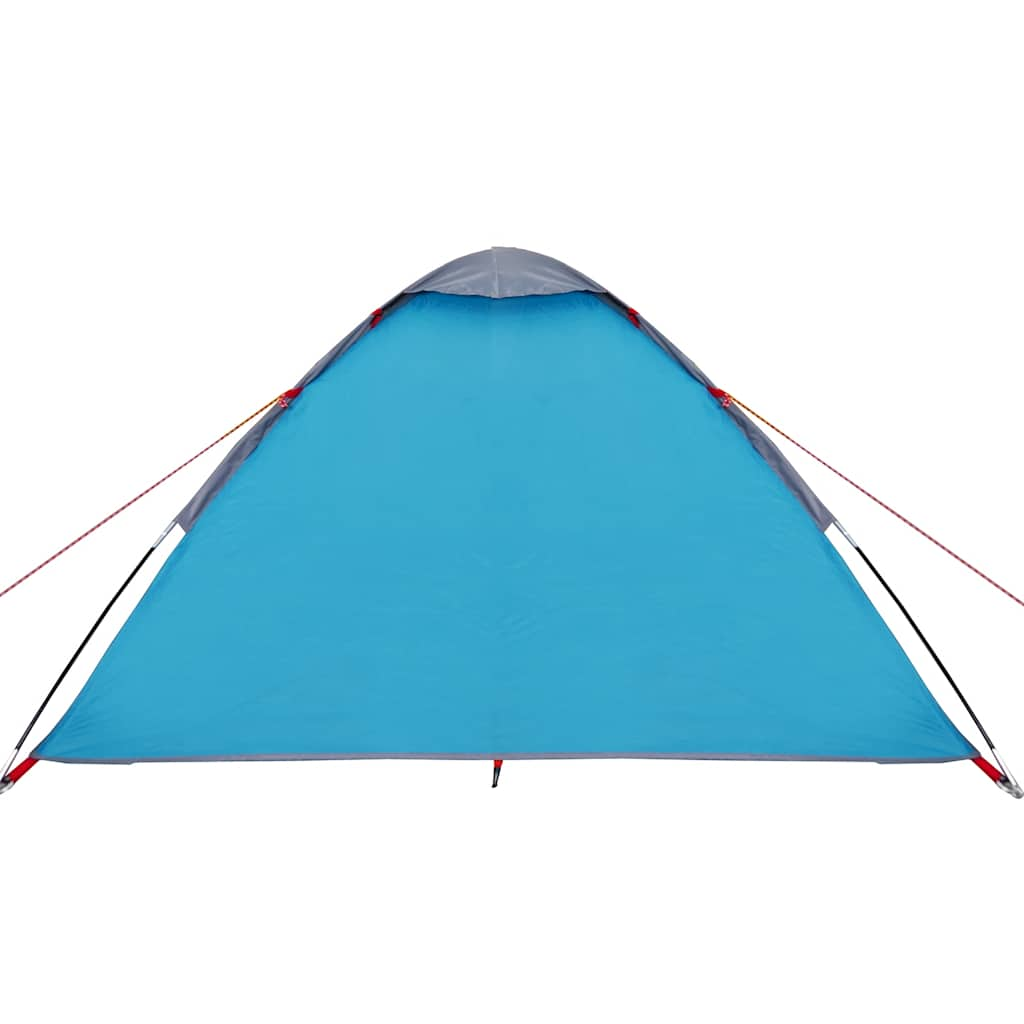 Tente de camping dôme 2 personnes bleue imperméable