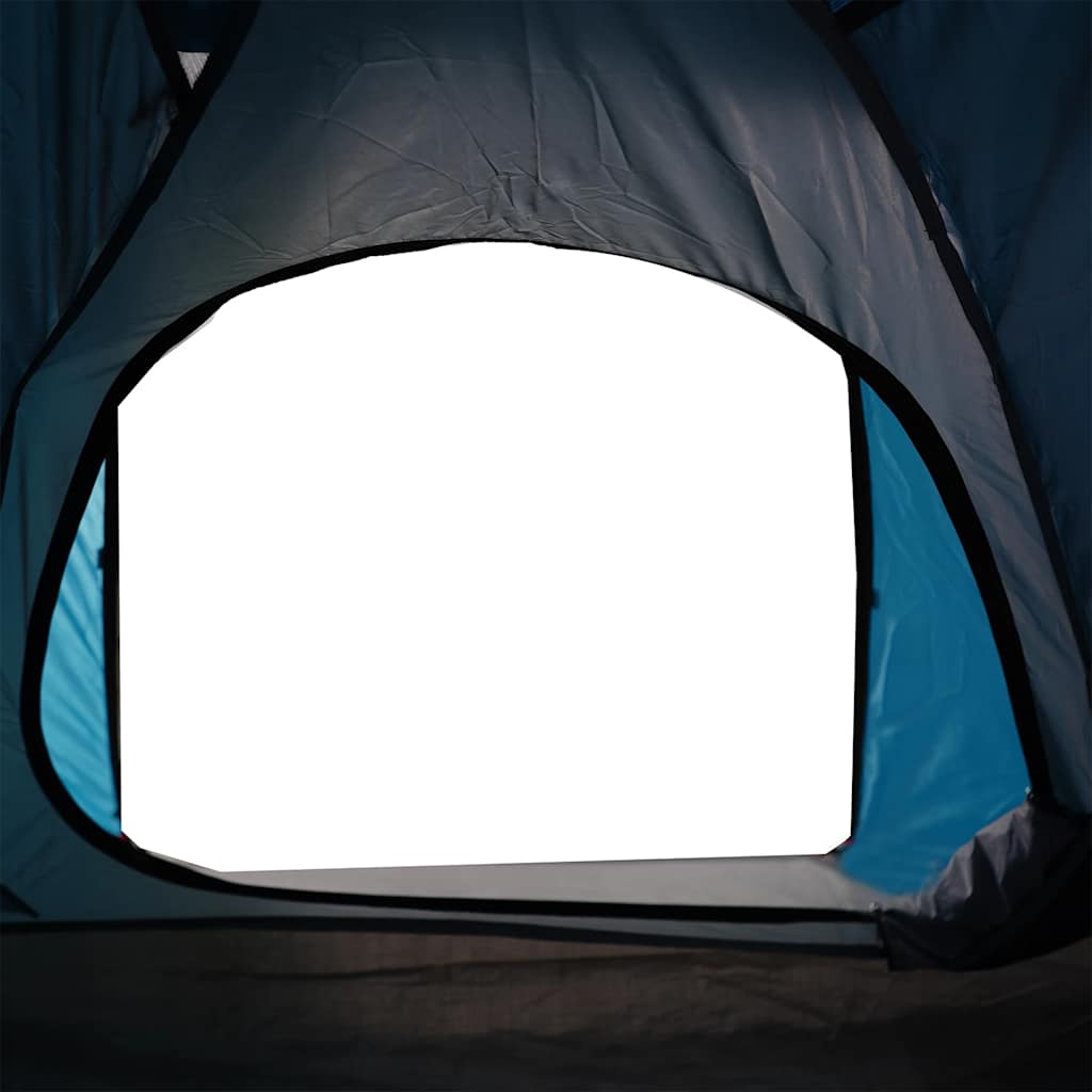 Tente de camping dôme 2 personnes bleue imperméable