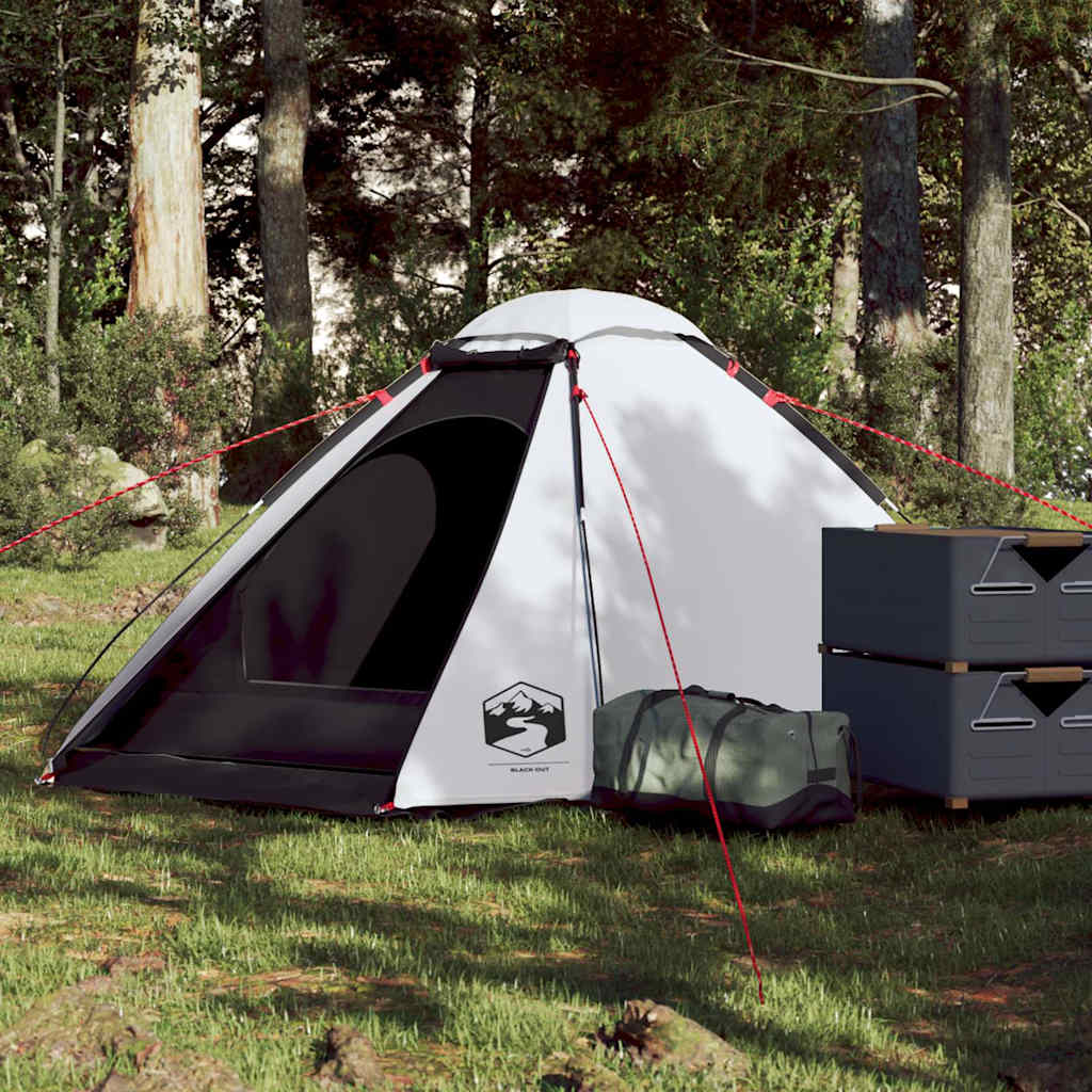 Tente de camping dôme 2 personnes blanc foncé imperméable