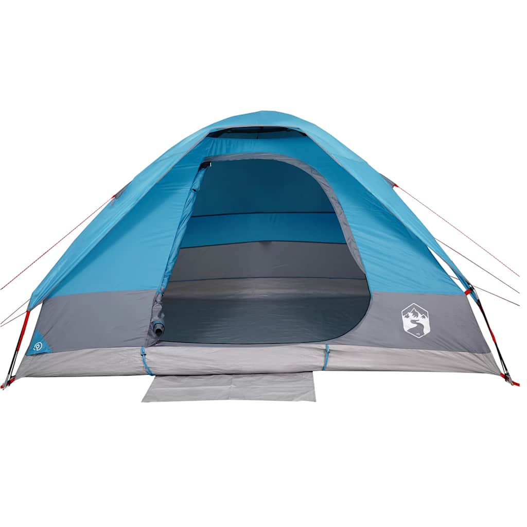 Tente de camping dôme 2 personnes bleue imperméable