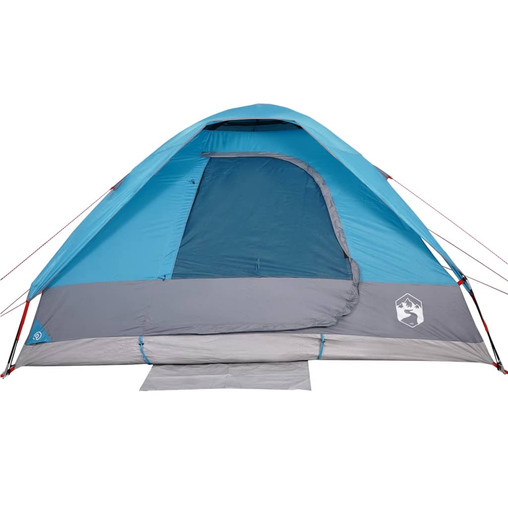 Tente de camping dôme 2 personnes bleue imperméable