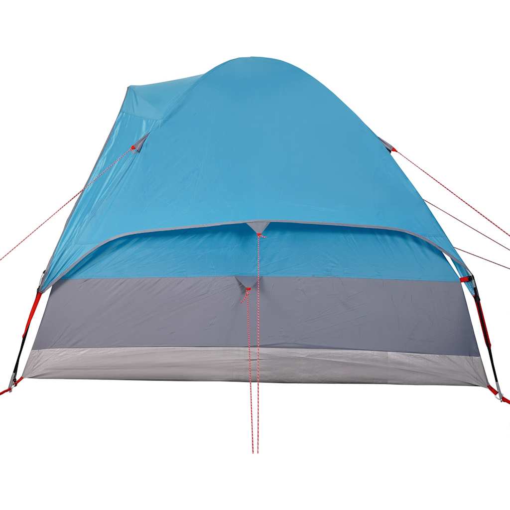 Tente de camping dôme 2 personnes bleue imperméable