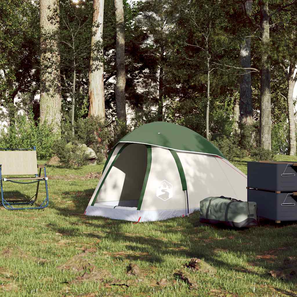 Tente de Camping Dôme 1 Personne Verte Etanche