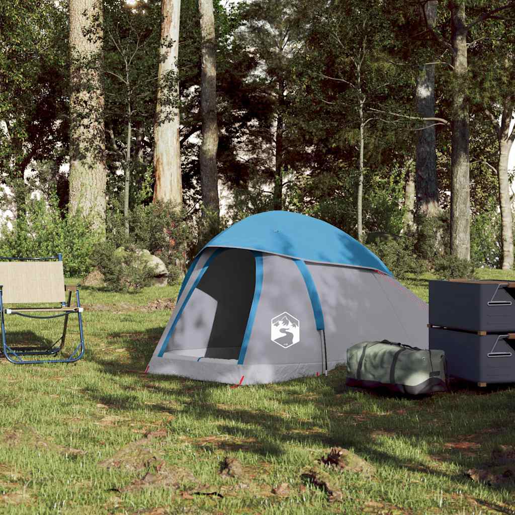 Tente de Camping Dôme 1 Personne Bleue Etanche