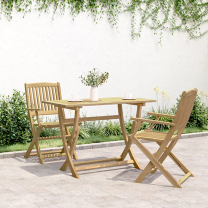 Gartentisch Klappbar 110x55x75 cm Massivholz Akazie