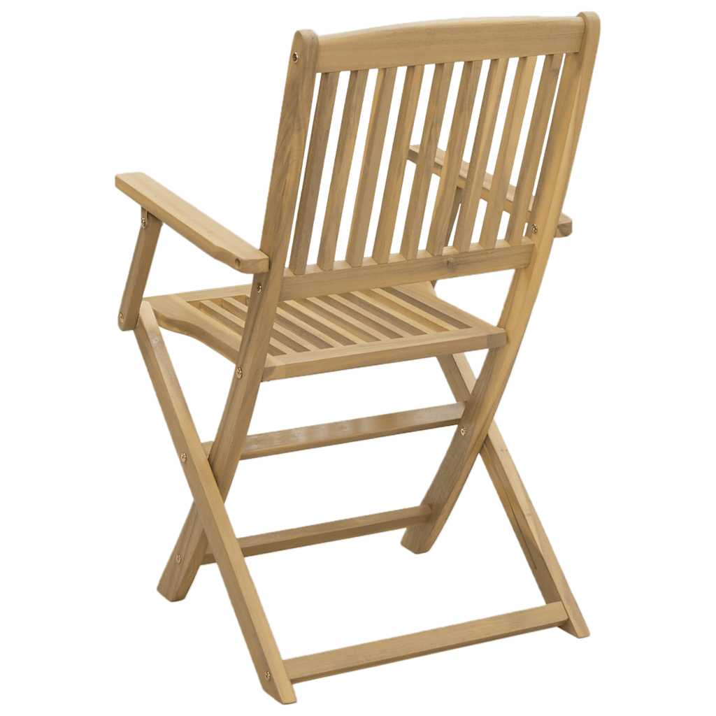 Klappstühle, 4 Stück, 57,5 x 54,5 x 90 cm, Massivholz Akazie