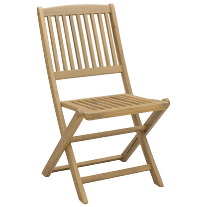Klappstühle, 4 Stück, 57 x 49 x 90 cm, Massivholz Akazie