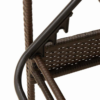 Sonnenliege mit Kissen Braun 63x200x81 cm Poly Rattan