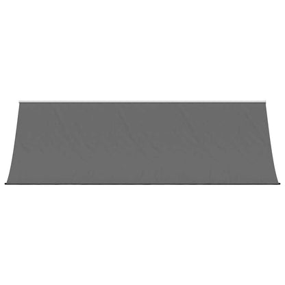 Markise Einziehbar Anthrazit 350x150 cm Stoff und Stahl