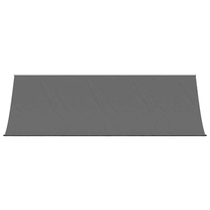 Markise Einziehbar Anthrazit 400x150 cm Stoff und Stahl