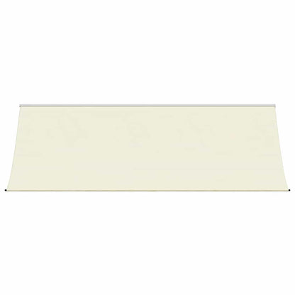 Markise Einziehbar Creme 400x150 cm Stoff und Stahl