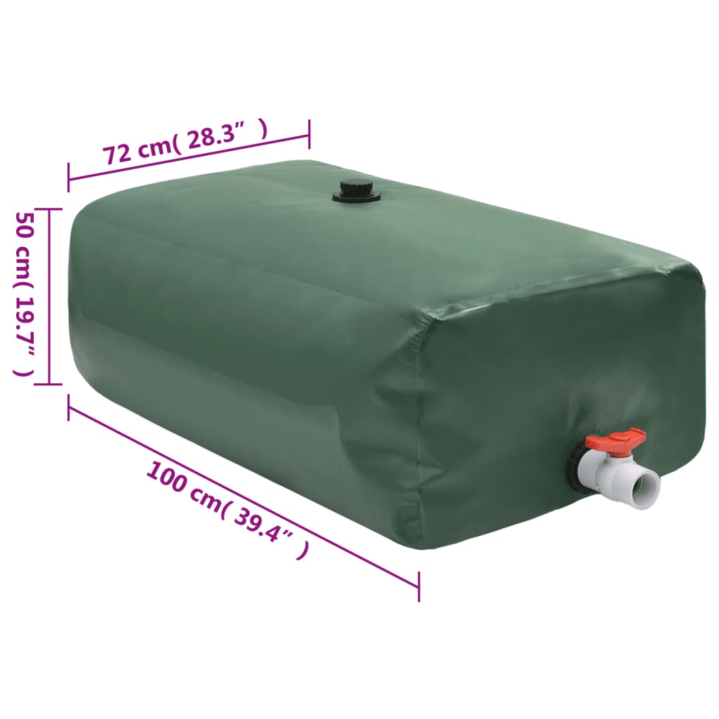 Wassertank mit Wasserhahn Faltbar 360 L PVC