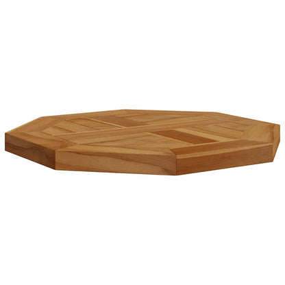 Tischplatte 40x40x2,5 cm Achteckig Massivholz Teak