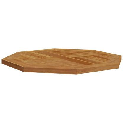 Tischplatte 70x70x2,5 cm Achteckig Massivholz Teak