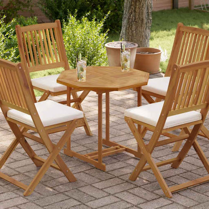 Tischplatte 70x70x2,5 cm Achteckig Massivholz Teak