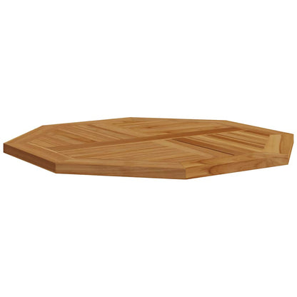Tischplatte 80x80x2,5 cm Achteckig Massivholz Teak