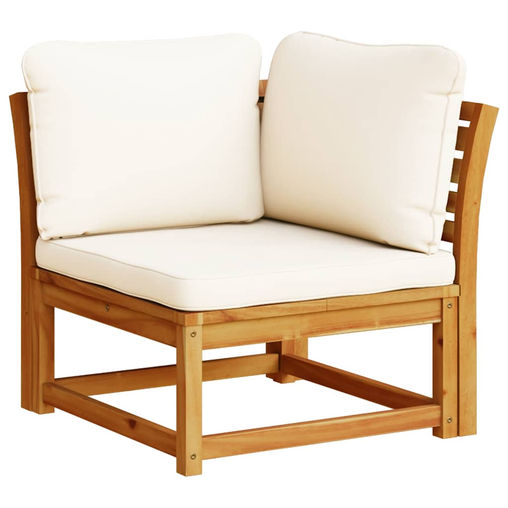 10-tlg. Garten-Lounge-Set mit Kissen Massivholz Akazie