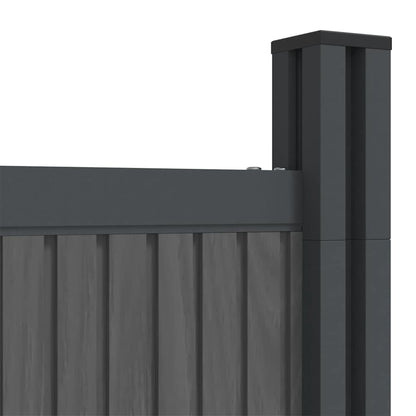 Zaunelement WPC Grau 180x186 cm