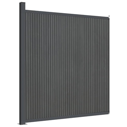 Zaunelement WPC Grau 173x186 cm