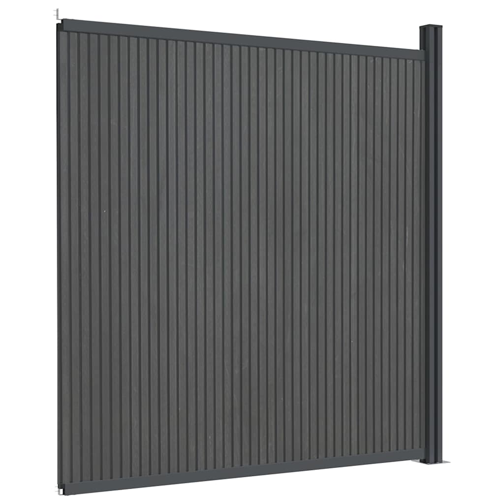 Zaunelement WPC Grau 173x186 cm