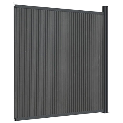 Zaunelement WPC Grau 173x186 cm