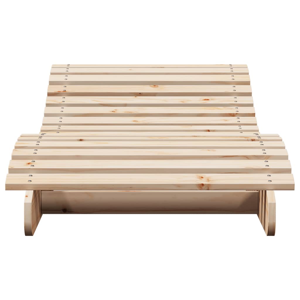 Bain de soleil 205x70x31,5 cm en bois de pin massif