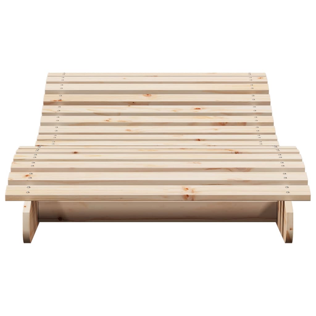 Bain de soleil 205x80x31,5 cm en bois de pin massif