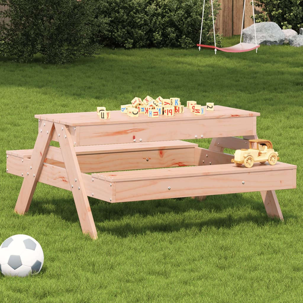 Picknicktisch mit Sandkasten für Kinder Massivholz Douglasie