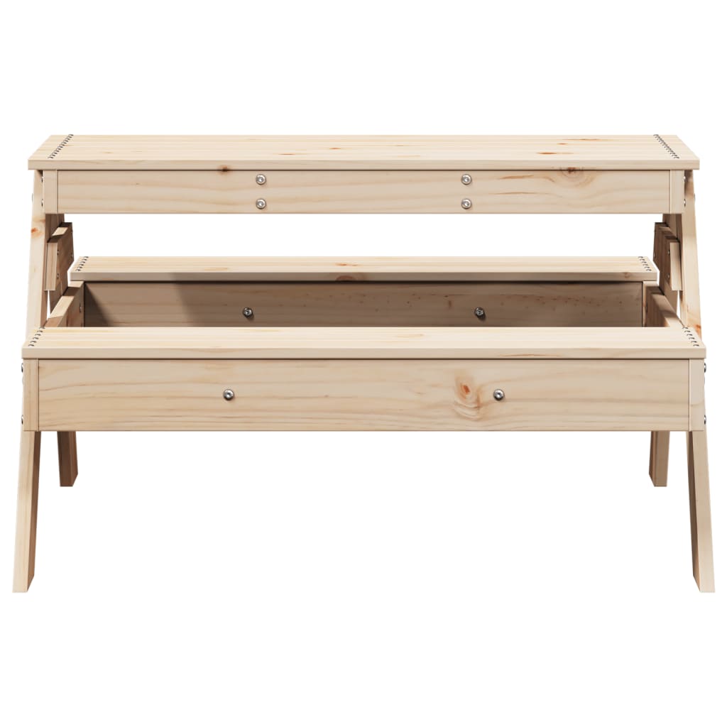 Table de pique-nique pour enfants 88x97x52 cm en bois de pin massif