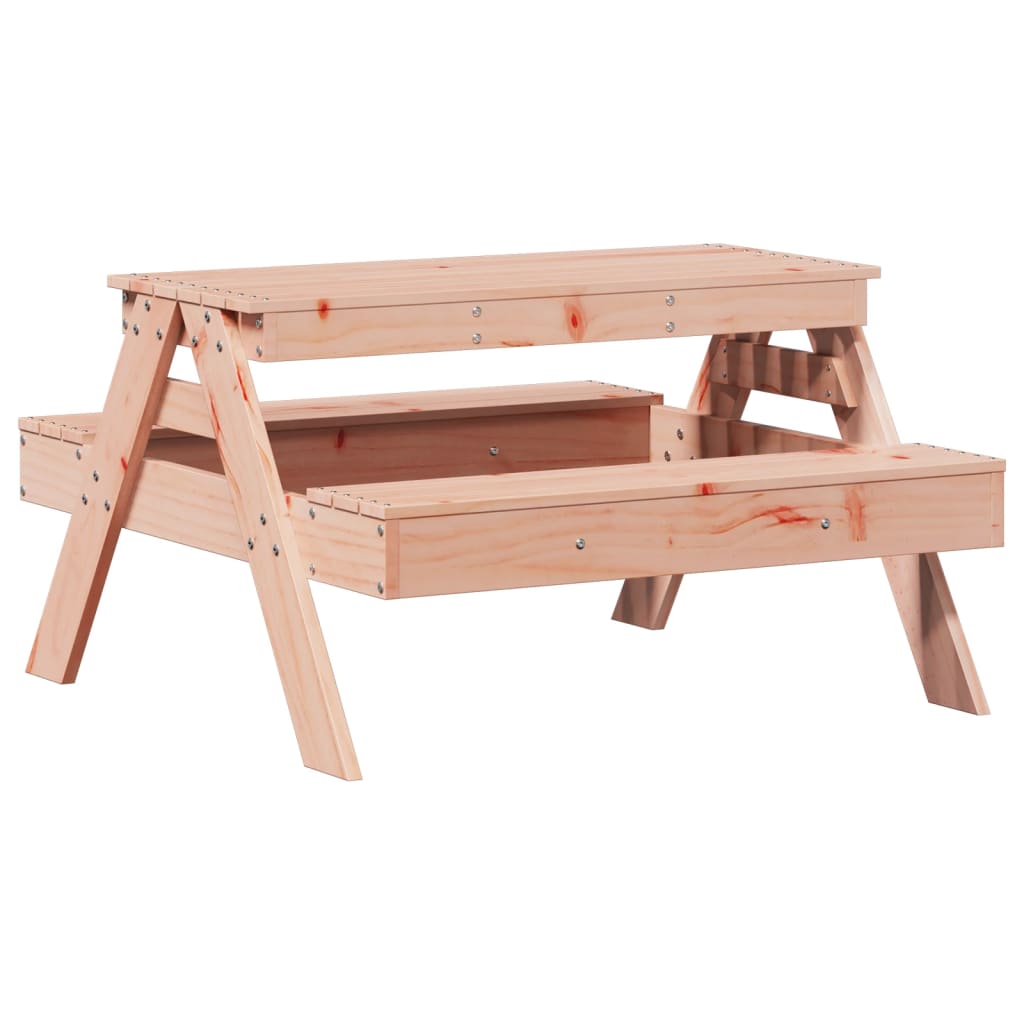 Table de pique-nique pour enfants 88x97x52 cm en bois de sapin de Douglas massif