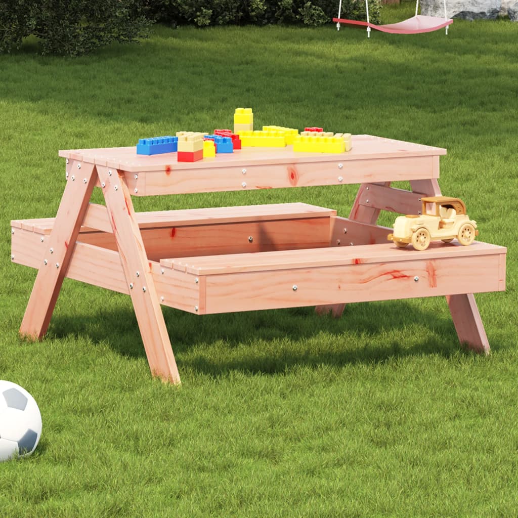 Table de pique-nique pour enfants 88x97x52 cm en bois de sapin de Douglas massif