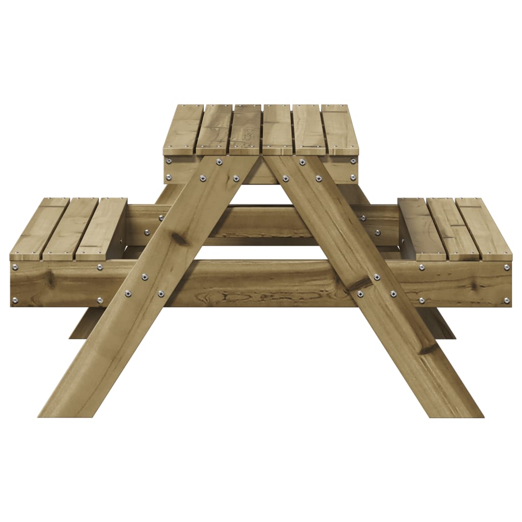 Table de pique-nique pour enfants 88x97x52 cm Bois de pin imprégné