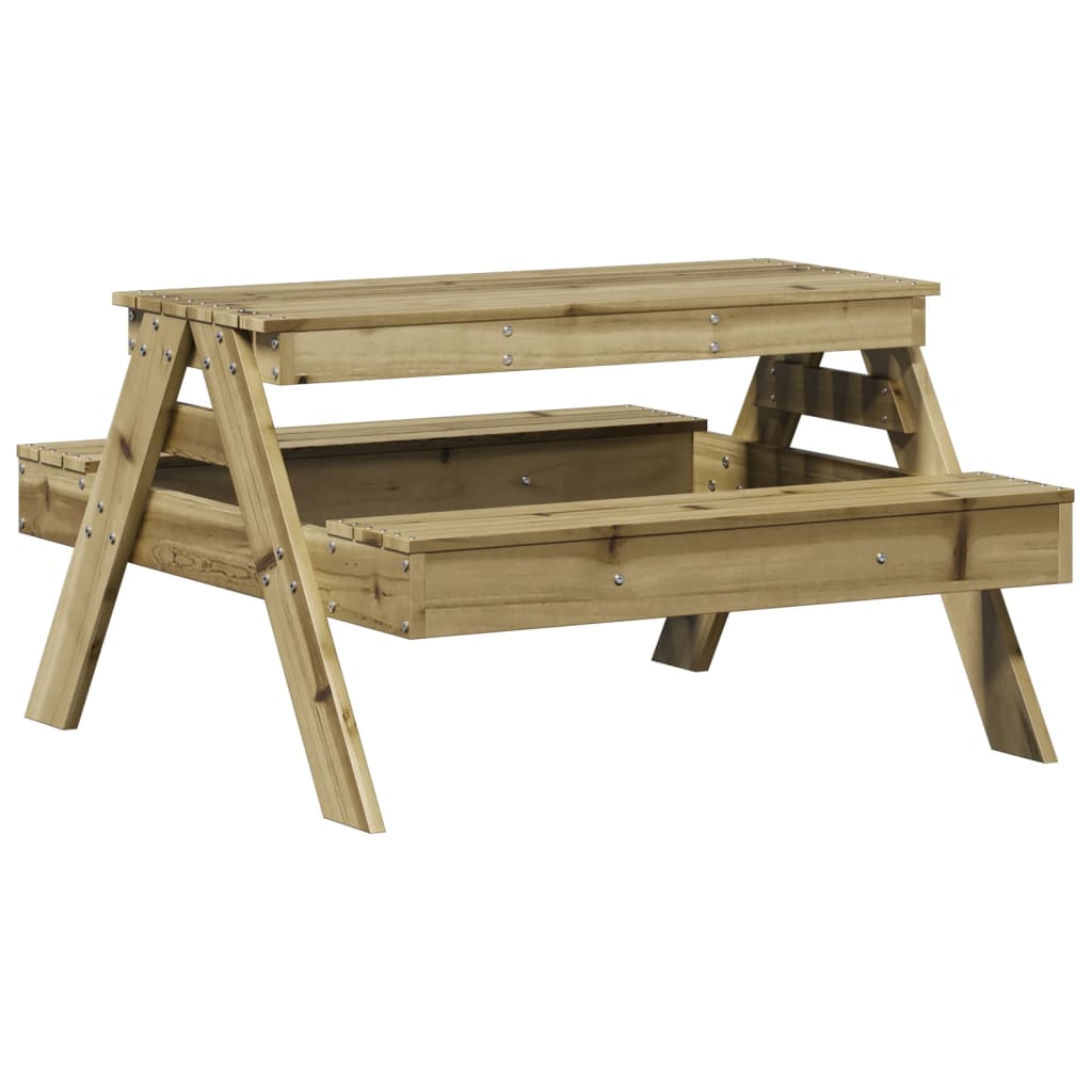 Table de pique-nique pour enfants 88x97x52 cm Bois de pin imprégné