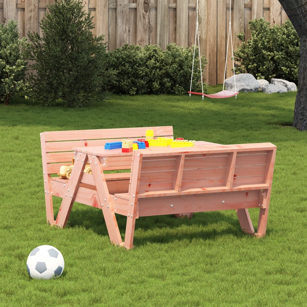 Table de pique-nique pour enfants 88x122x58 cm en bois de sapin de Douglas massif