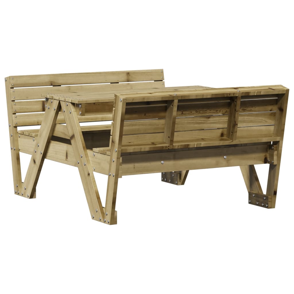 Table de pique-nique pour enfants 88x122x58 cm Bois de pin imprégné