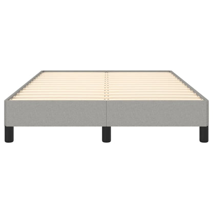 Bettgestell ohne Matratze Hellgrau 120x190 cm Stoff