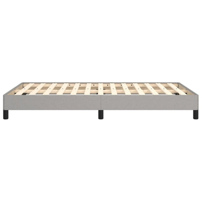 Bettgestell ohne Matratze Hellgrau 120x190 cm Stoff