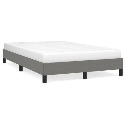 Bettgestell ohne Matratze Dunkelgrau 120x190 cm Stoff