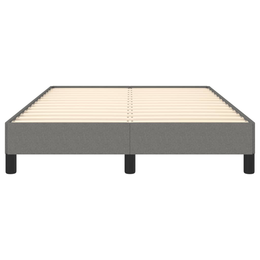 Bettgestell ohne Matratze Dunkelgrau 120x190 cm Stoff